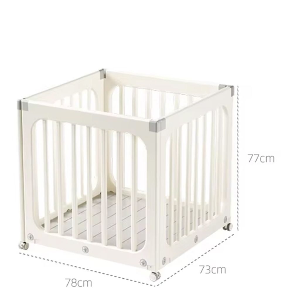 Megastar - Baby Portable Playpen With Wheels - White
