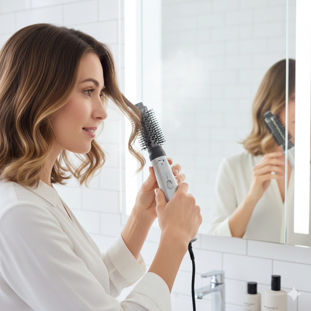 Braun - Air Styler With Drying Nozzle AS2.21 - Satin Grey - 800 W