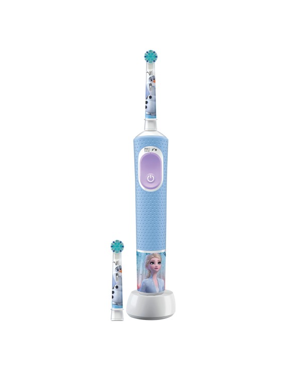 Oral B - Frozen Vitality 300 Kids Rechargeable Toothbrush - White/Blue