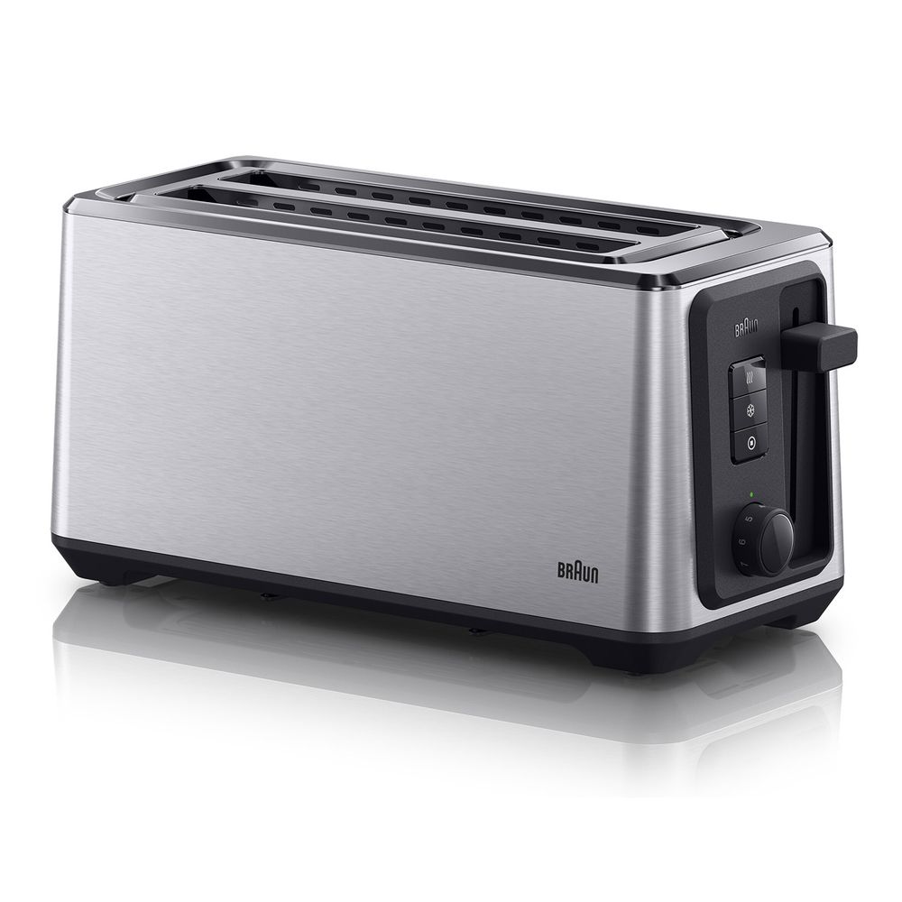 Braun HT5220 Identity Collection 2 Long Slot Toaster Silver - 1470W