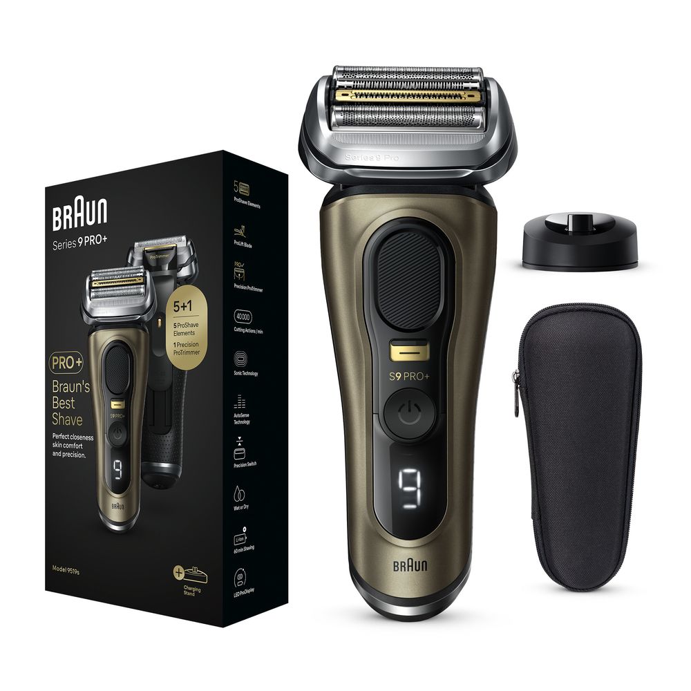 Buy Braun Series 9 Pro+ Electric Shaver With Charging Stand And