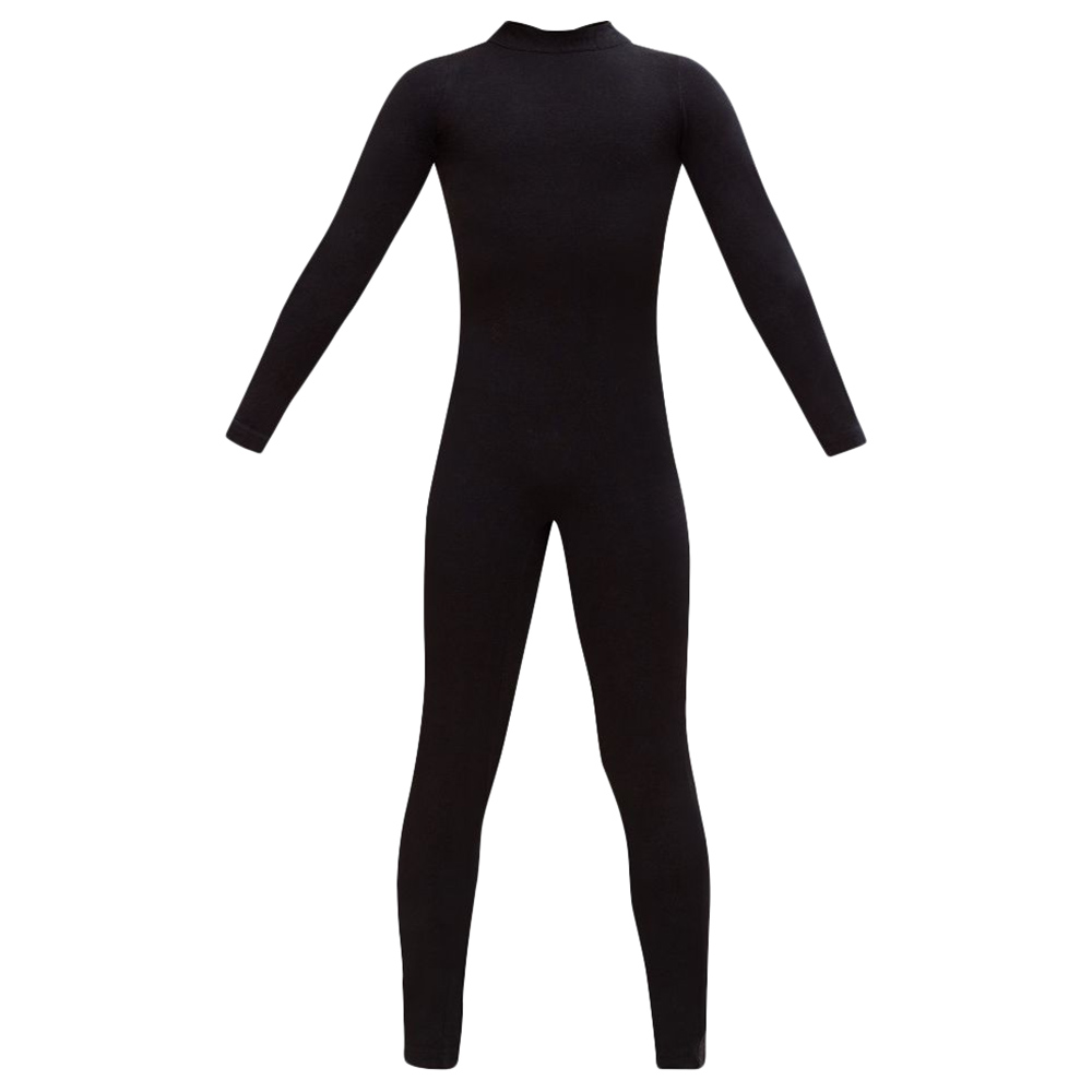 The Ido Movement Girls Cotton Unitard - Black