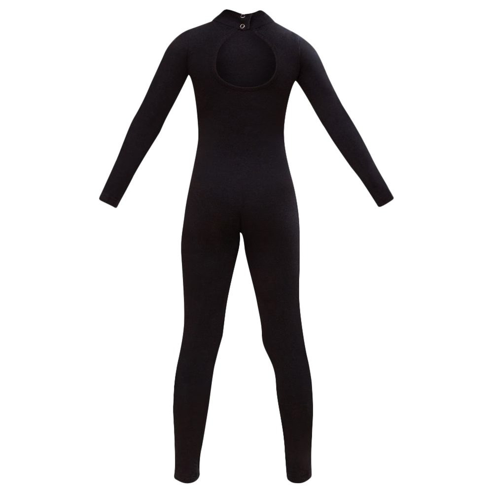 The Ido Movement Girls Cotton Unitard - Black