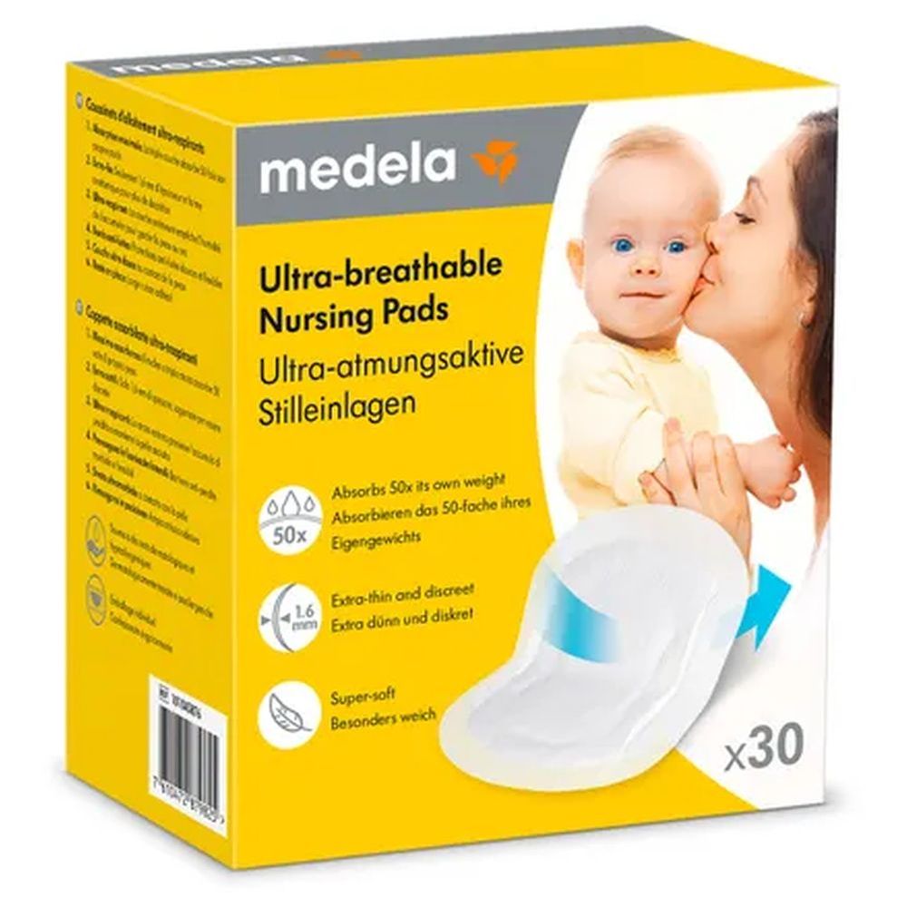 Medela - Ultra Breathable Nursing Pads - 30 Pcs