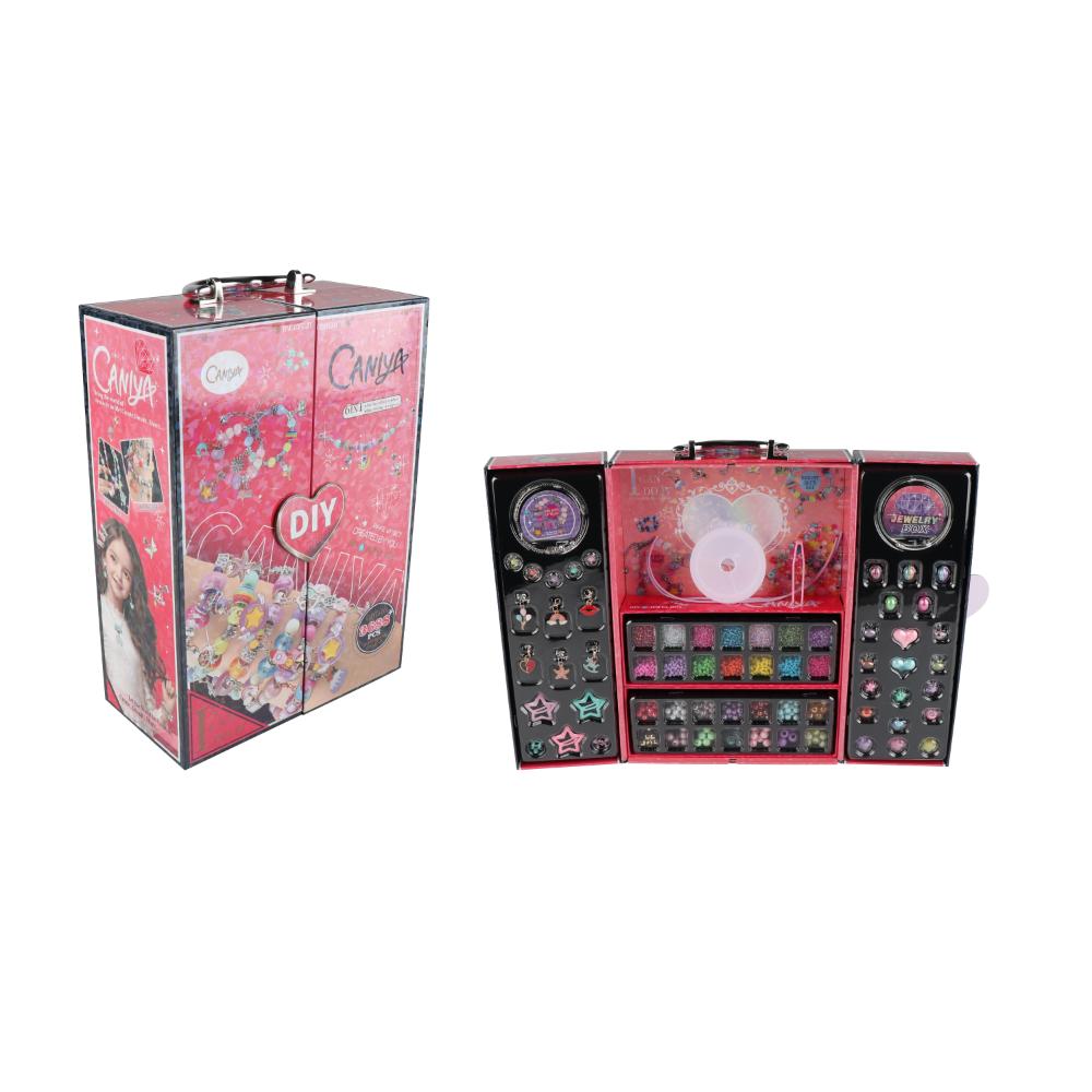 Caniya - 6 In 1 Diy Beads Jewelry Making Kit With Rectangular