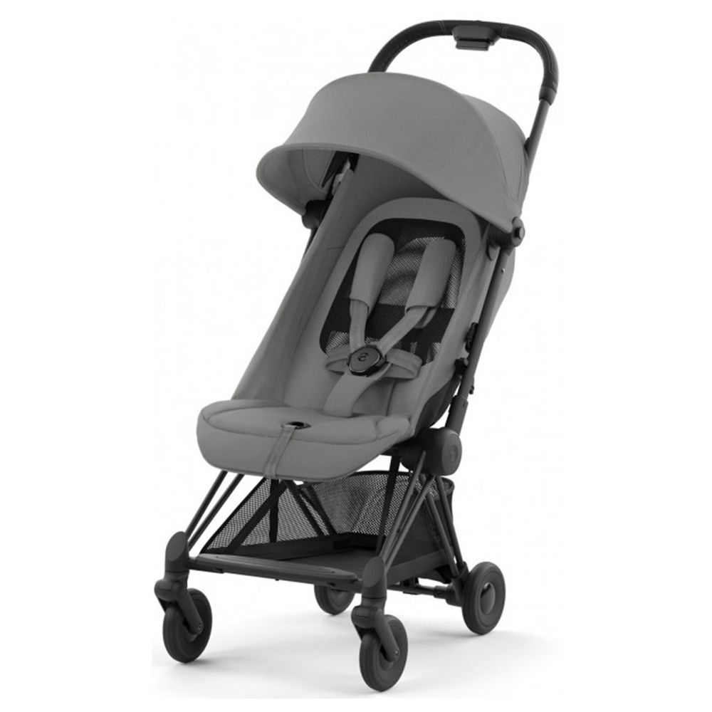 Cybex - Coya Lightweight Stroller With Matt Black Frame - Mirage Grey