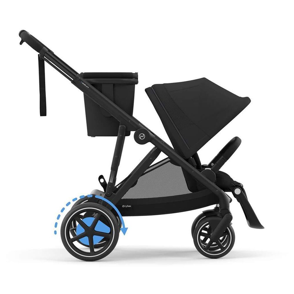 Cybex - e-Gazelle Lightweight Stroller - Moon Black