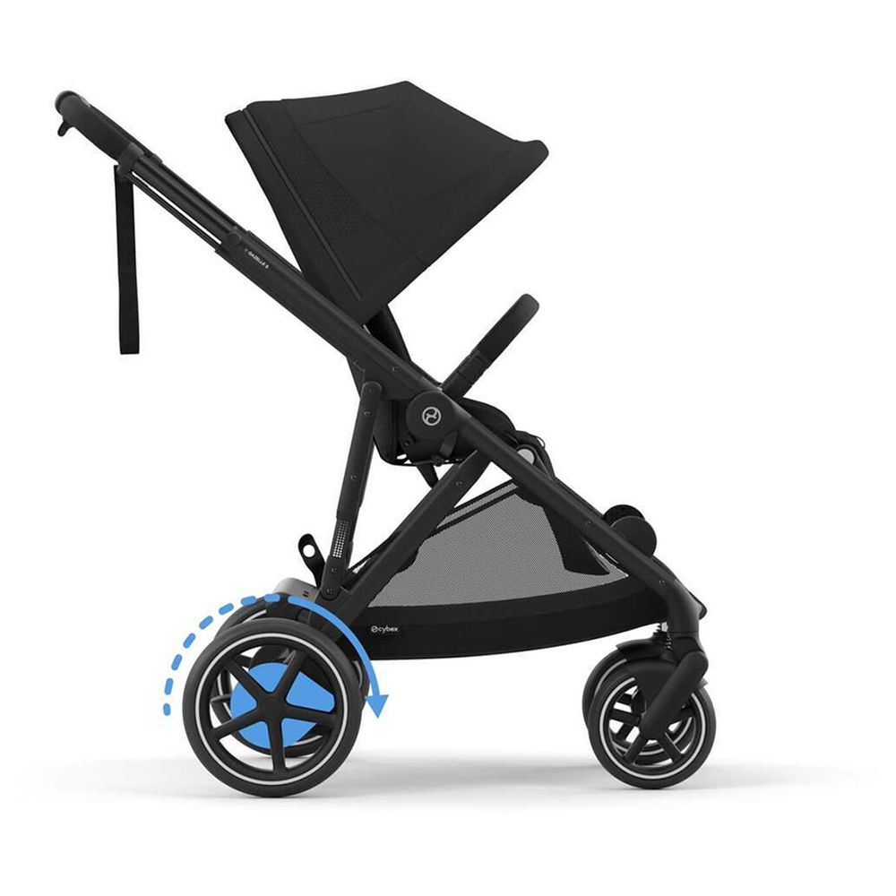 Cybex - e-Gazelle Lightweight Stroller - Moon Black