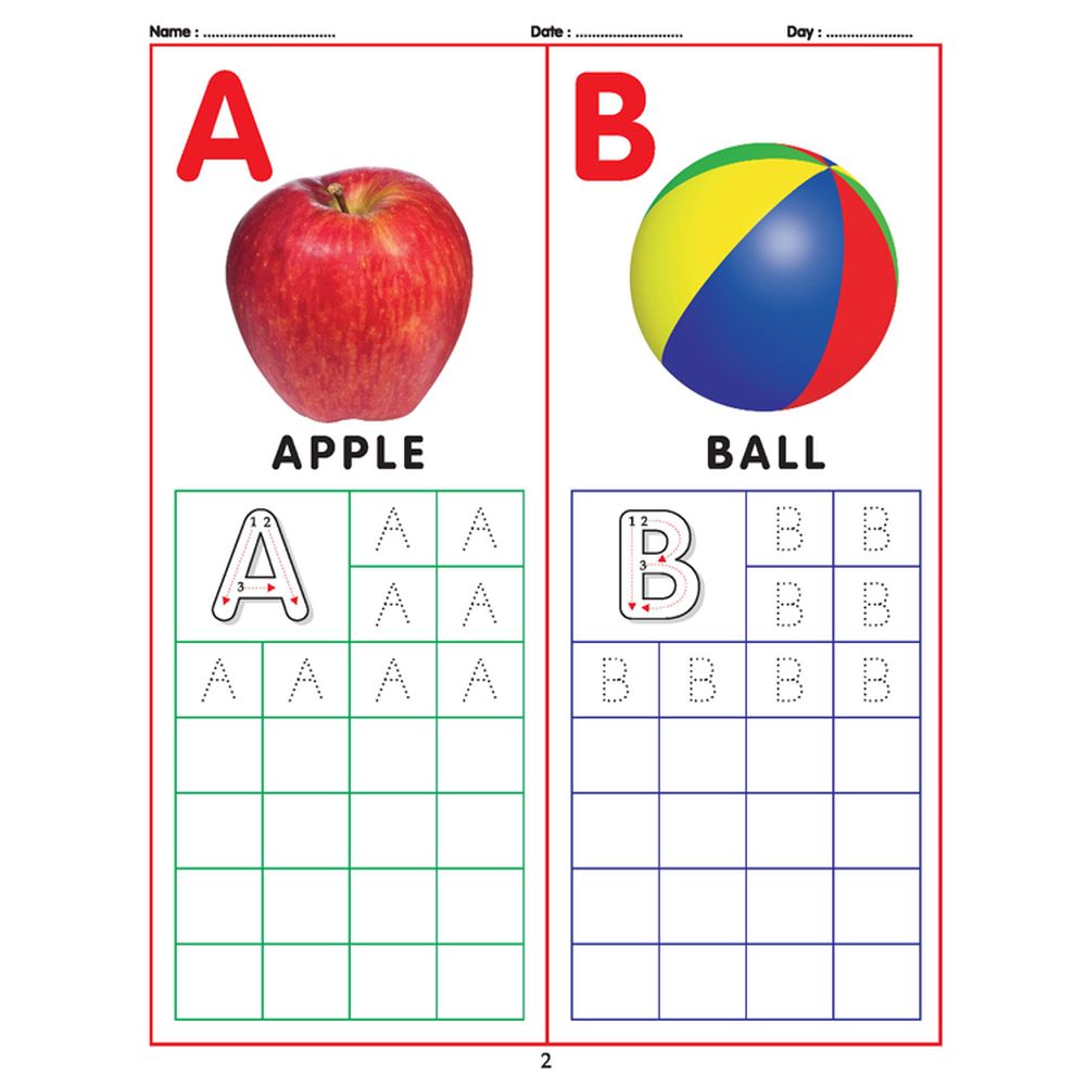 ABC Capital Letters Writing Book