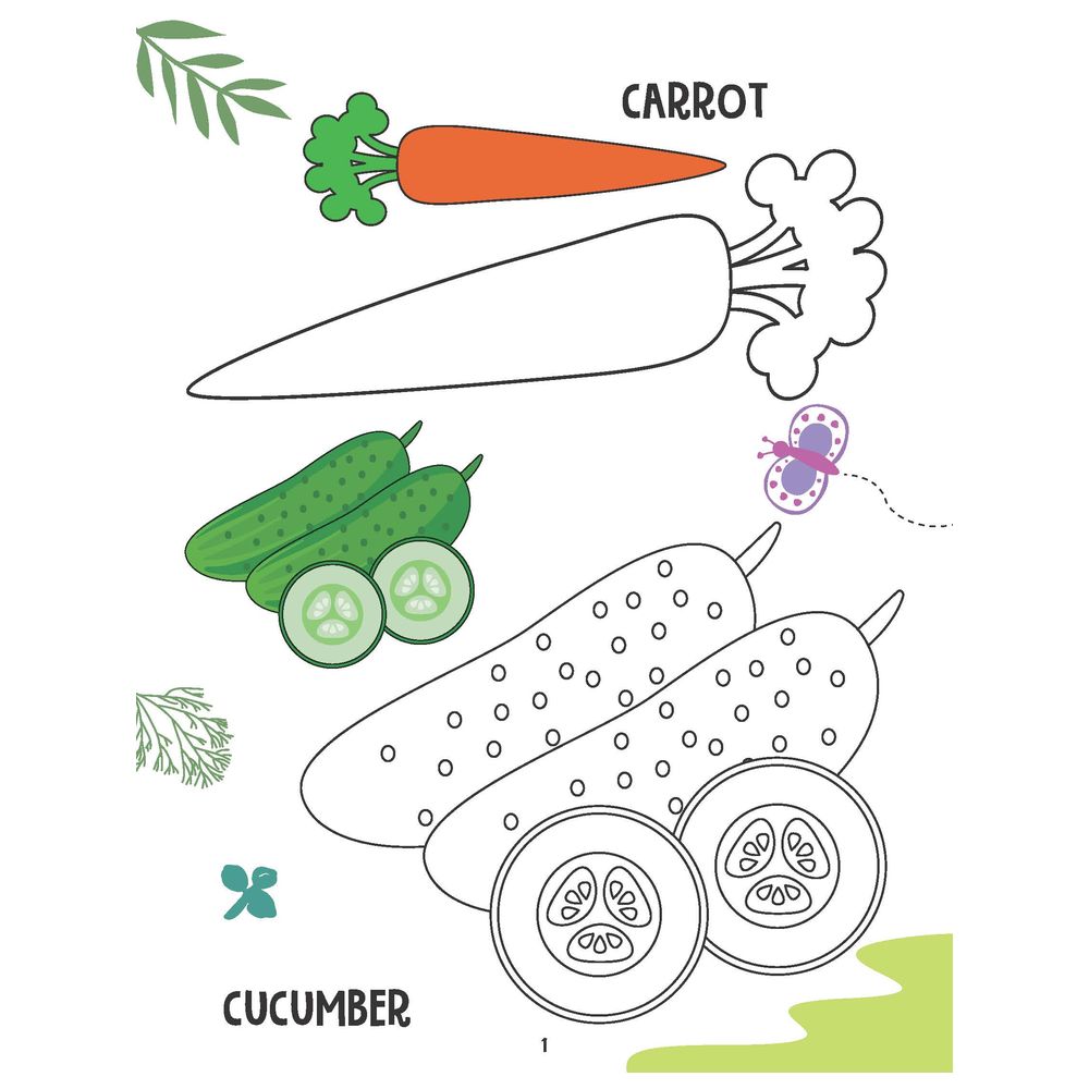 Creative Colouring Book - Vegetables
