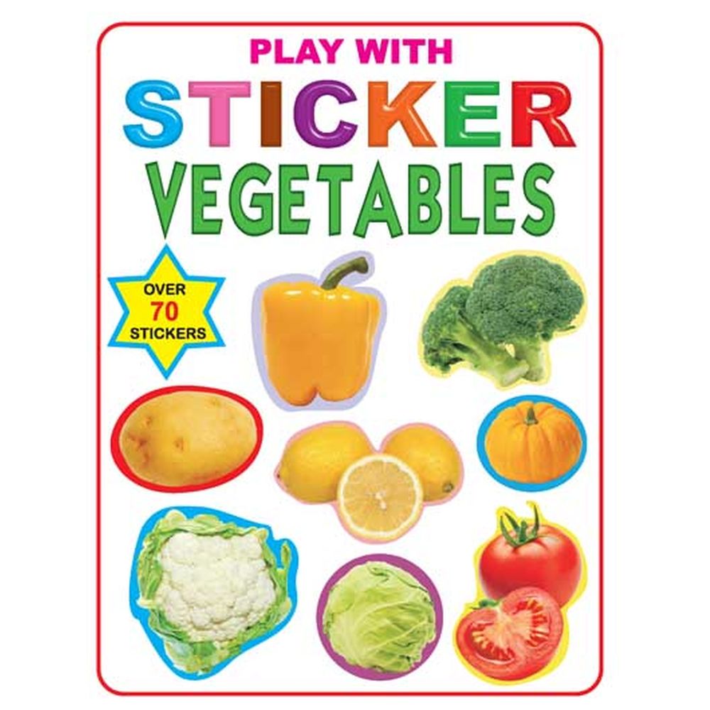 كتاب - Play With Sticker - Vegetables