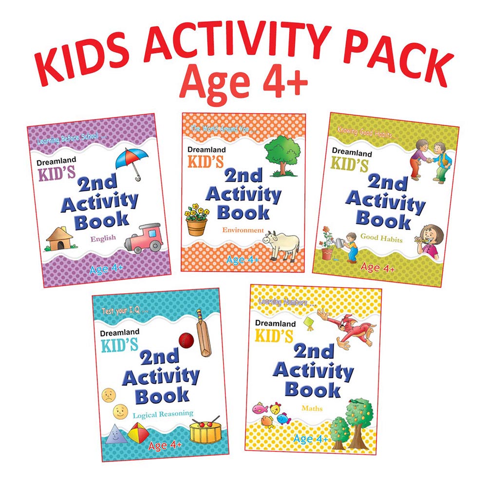 Kid's 2nd Activity Books - Pack of 5