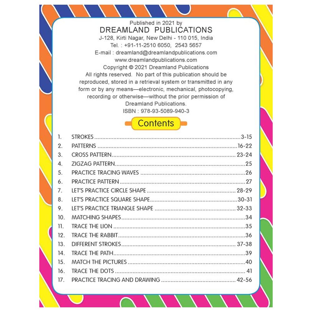 Nursery Pattern Writing Book