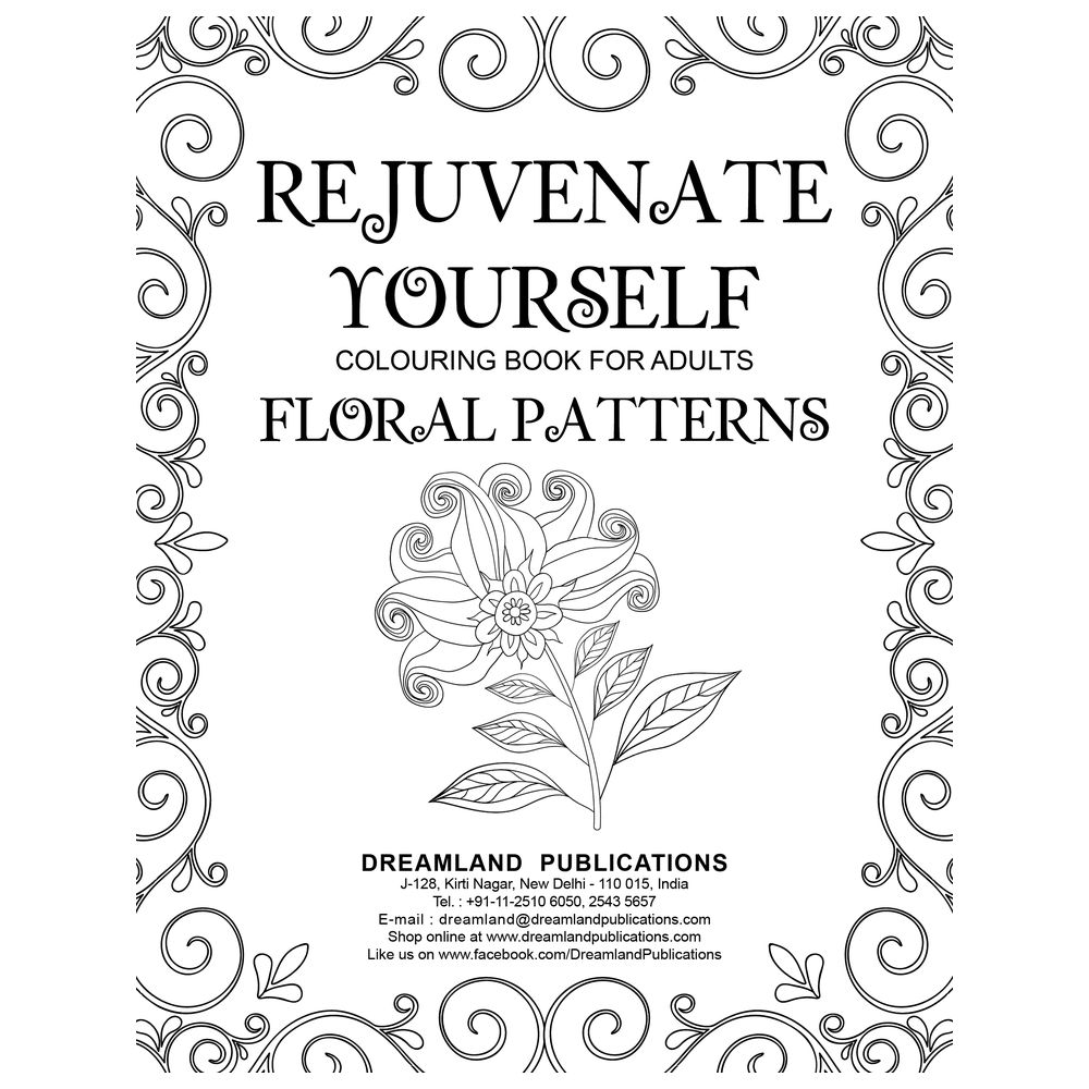 كتاب - Rejuvenate Yourself Colouring Book - Floral Patterns