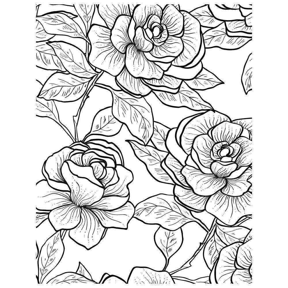 كتاب - Rejuvenate Yourself Colouring Book - Floral Patterns