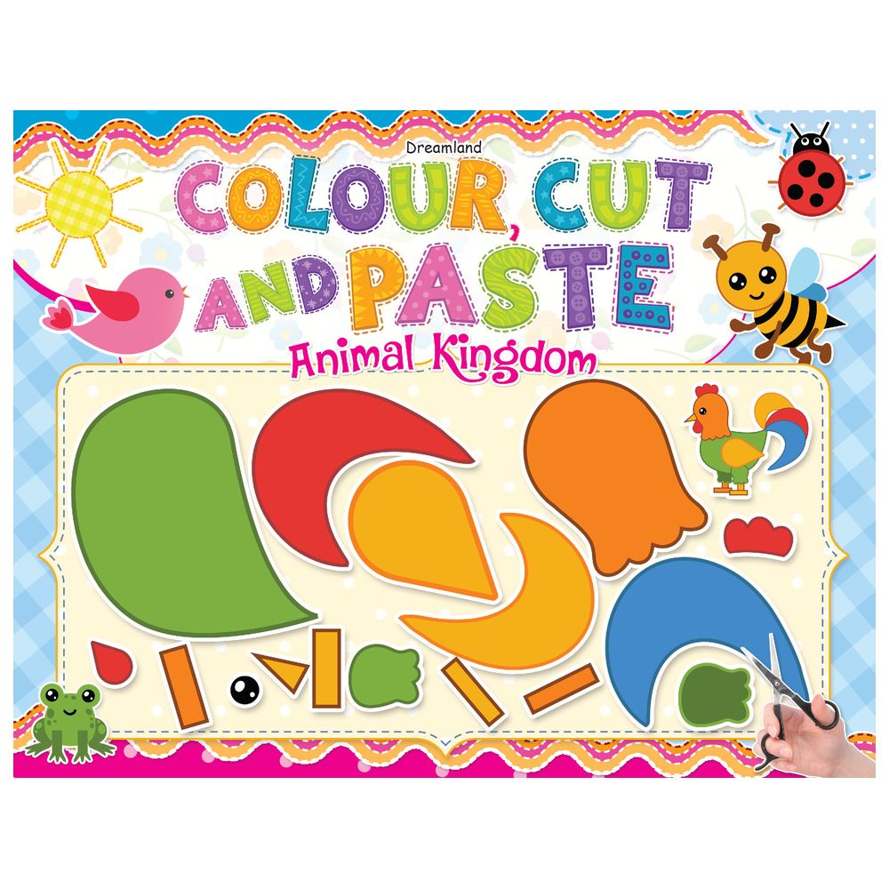 كتاب - Colour, Cut And Paste Activity Book - Animal Kingdom