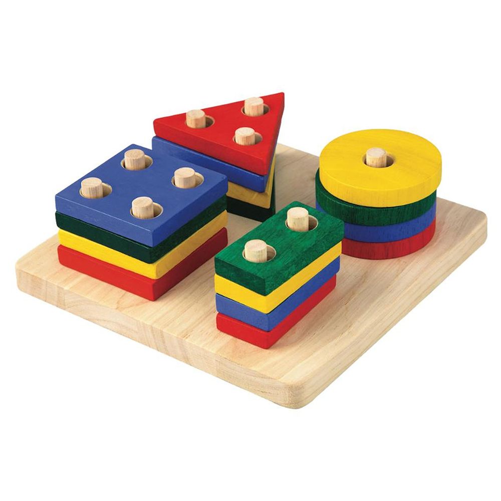 Plan Toys - Geometric Sorting Board