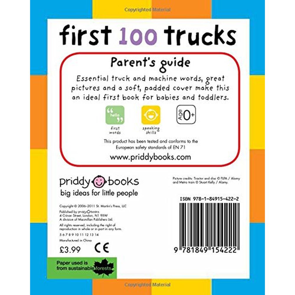 كتاب First 100 Soft To Touch Trucks