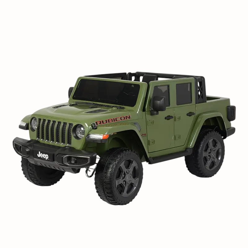Jeep - Licensed Battery Operated Rubicon Kids Car - 12V - Green