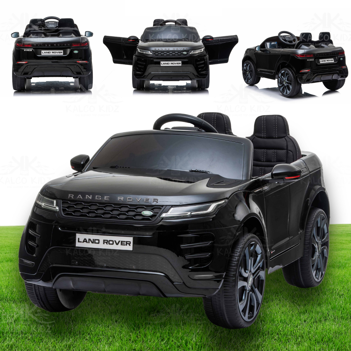 Range Rover - 12V Ranger Rover Evoque Ride On Car - Black 