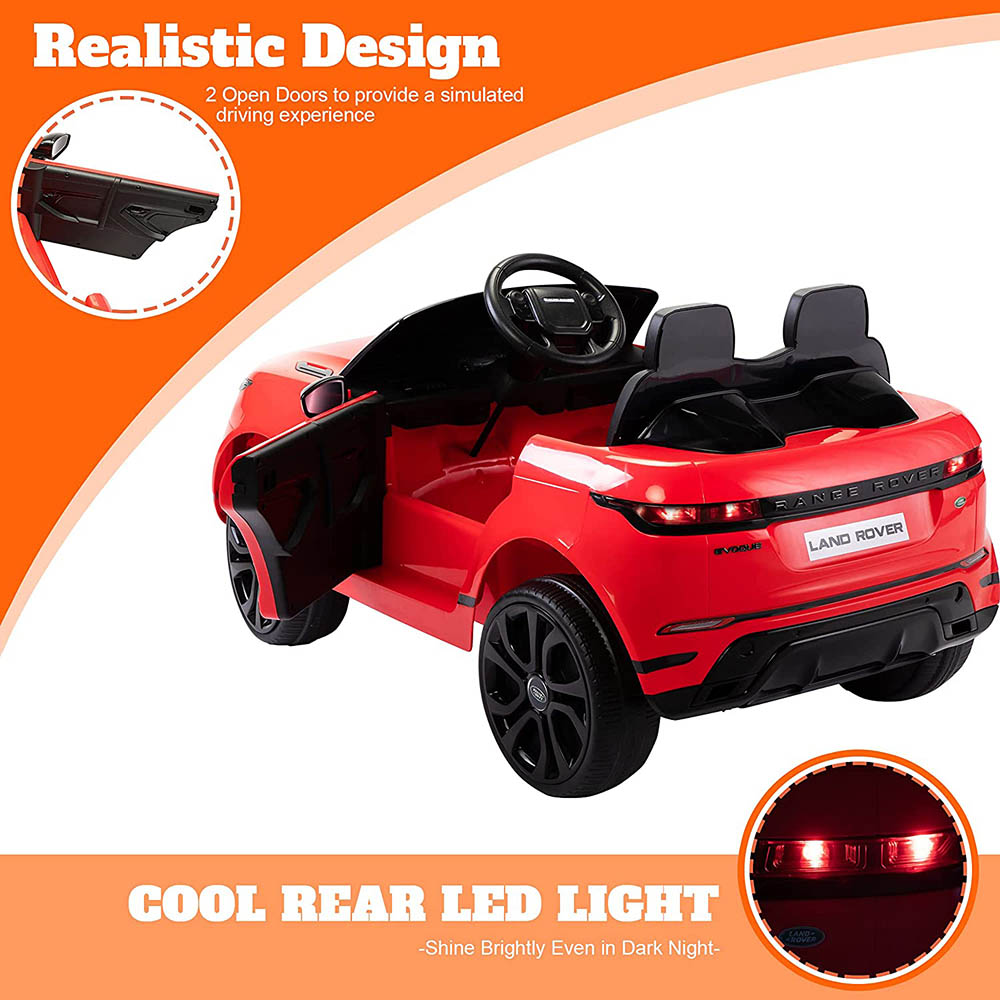 Range Rover - 12V Ranger Rover Evoque Ride On Car - Red