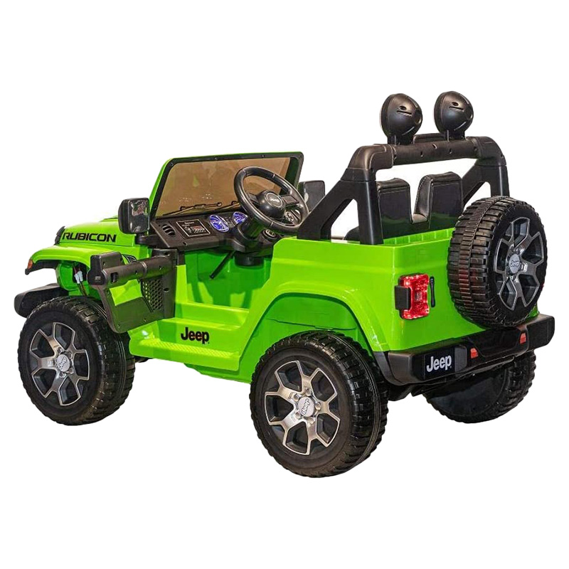 جيب - سيارة رانجلر للأطفال 4x4 بقوة 12 فولت - لون أخضر
