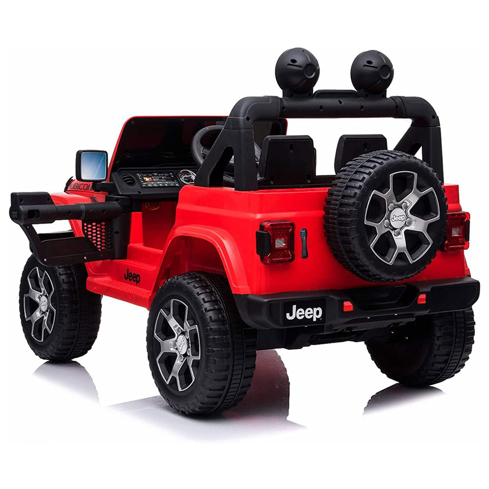 جيب - سيارة رانجلر للأطفال 4x4 بقوة 12 فولت - لون أحمر