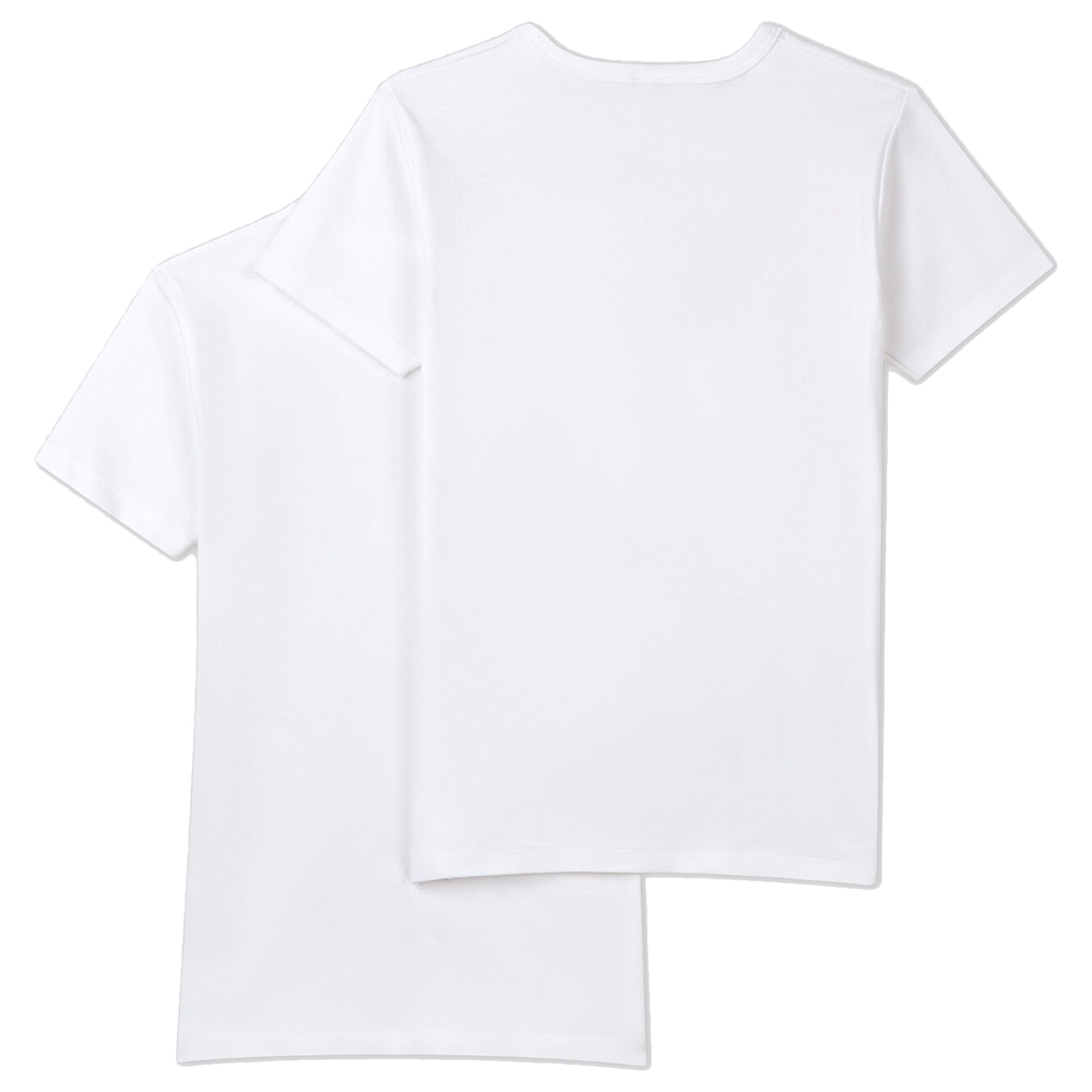 Petit Bateau Boy's Short-Sleeves T-Shirt - White - 2 Pcs