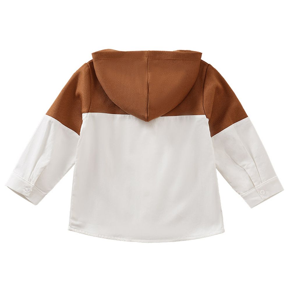 Sugar Rush Solid Hoodie Full Sleeves Jacket - Brown