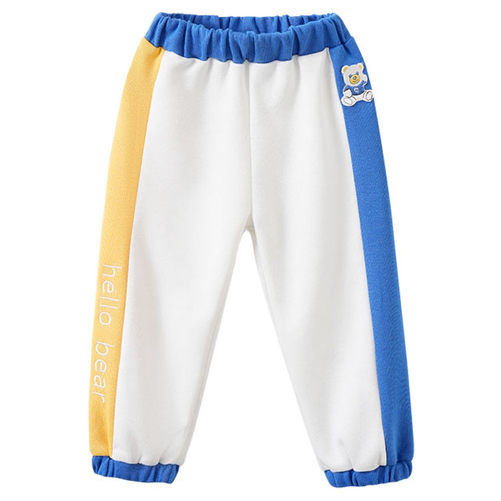 Sugar Rush Colorblocked Regular Joggers - White