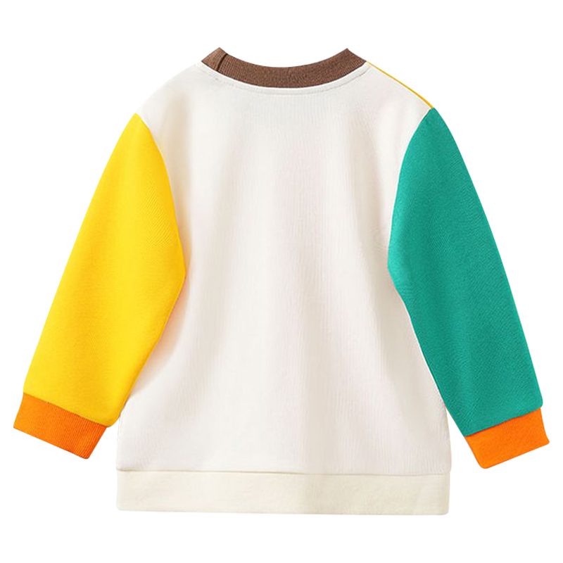 Sugar Rush Colorblocked Full Sleeves Sweatshirt - Yellow