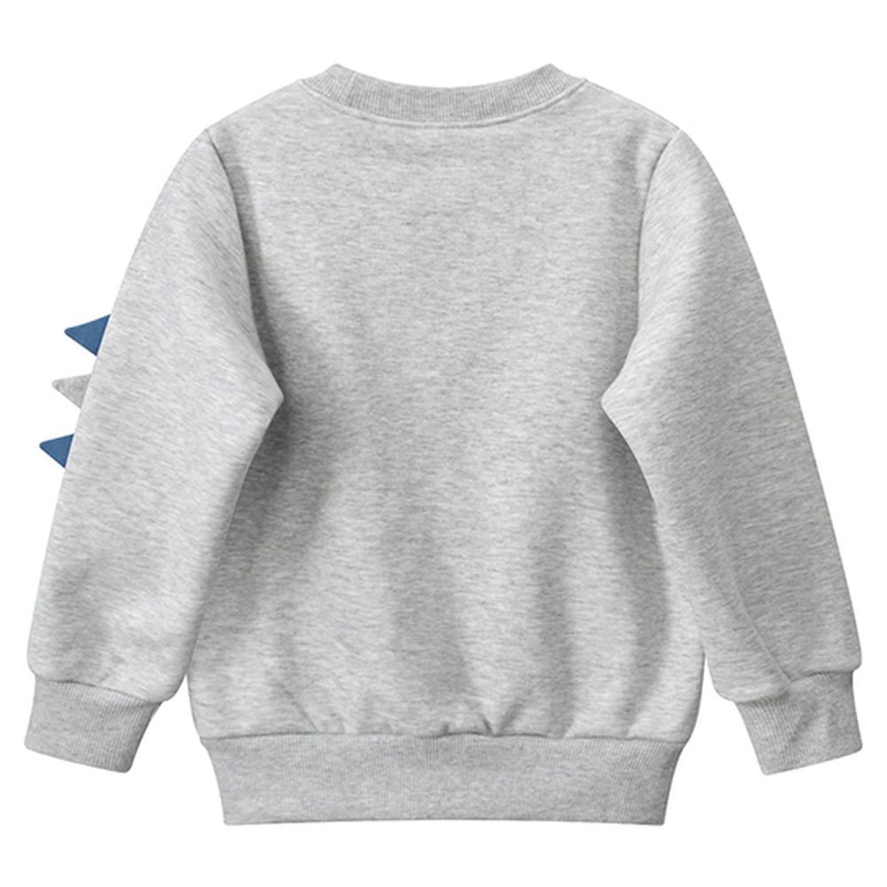 Sugar Rush Regular Round Neck Full Sleeves Sweatshirt - Grey