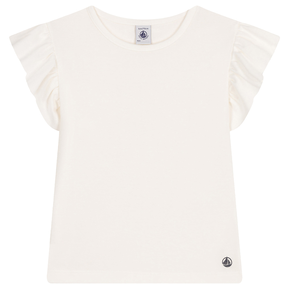 Petit Bateau Girl's Cotton T-Shirt - White