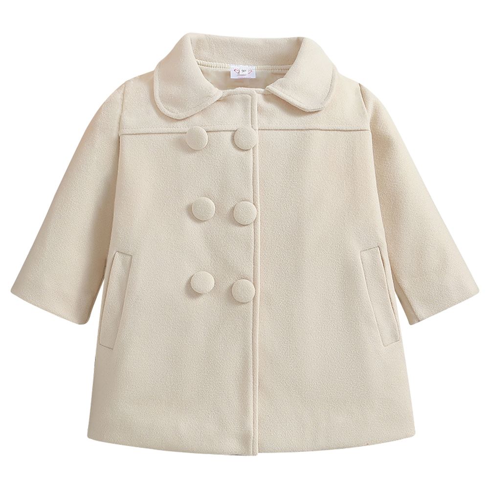 Sugar Rush Solid Regular Classic Full Sleeves Jacket - Beige