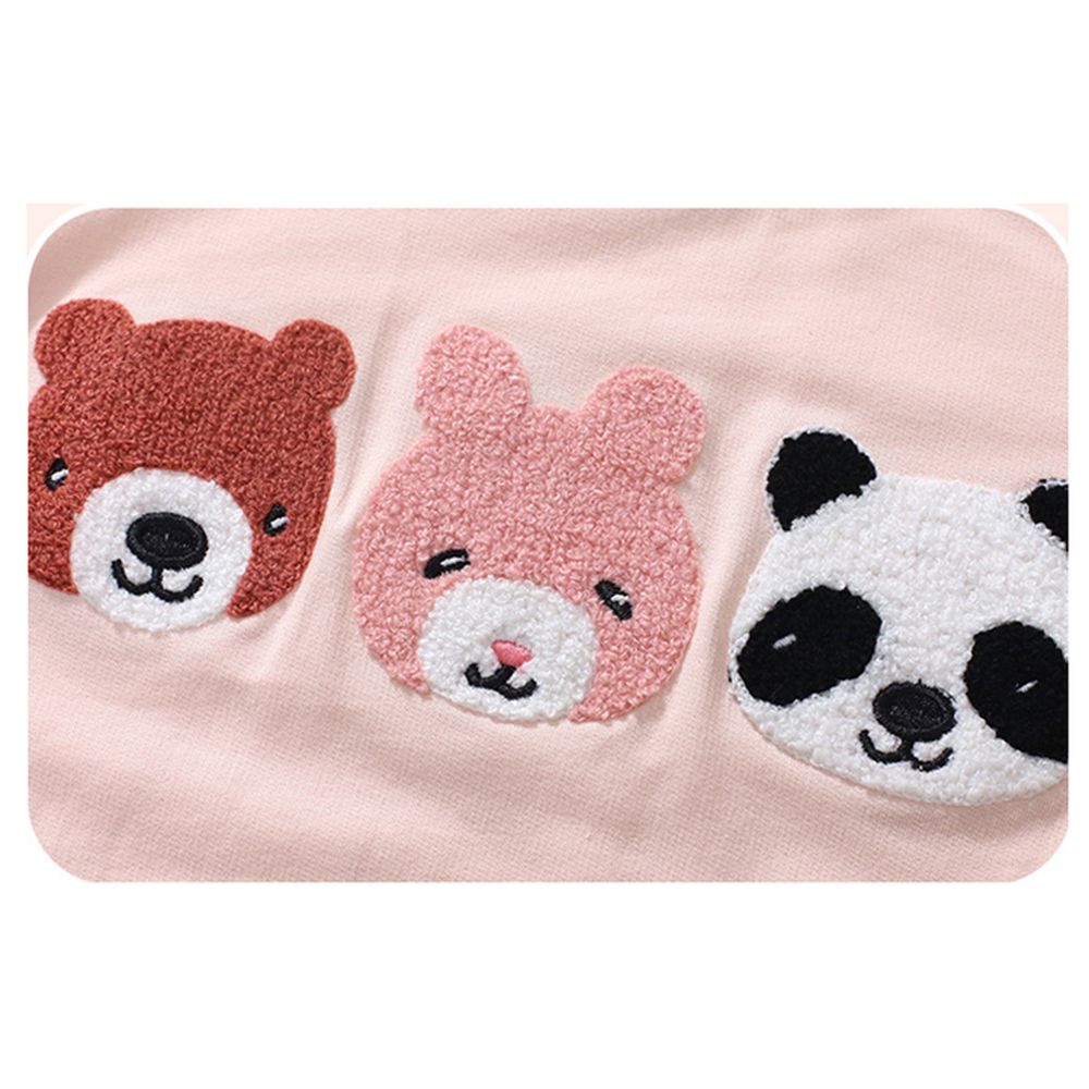Sugar Rush Girls Appliqued Full Sleeves Sweatshirt - Pink