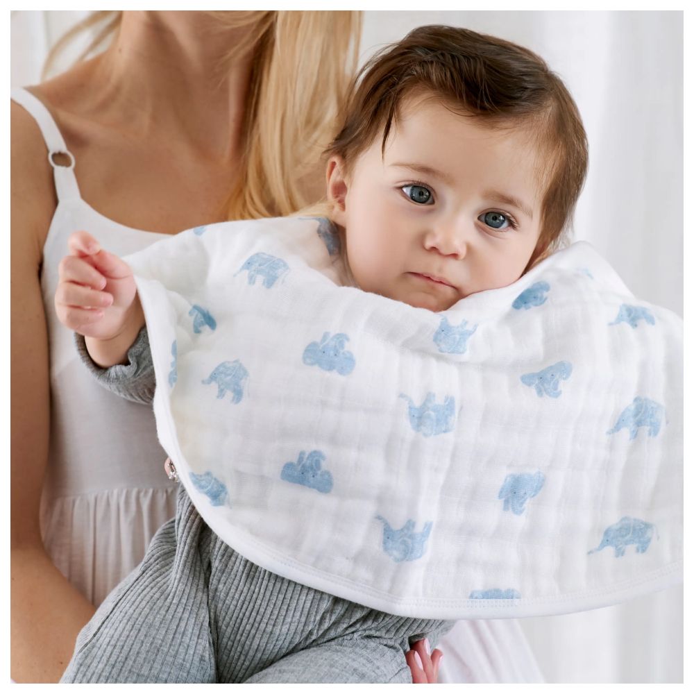 Aden + Anais - Organic Cotton Burpy Bibs - Animal Kingdom - Pack of 2