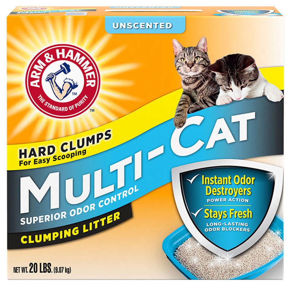 Arm & Hammer Unscented Multi-Cat Clumping Litter 9.07g