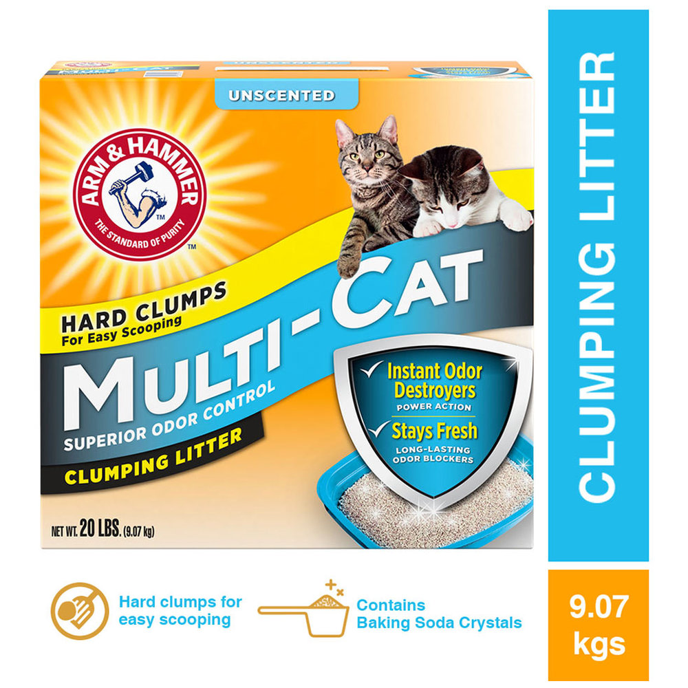 Arm & Hammer Unscented Multi-Cat Clumping Litter 9.07g