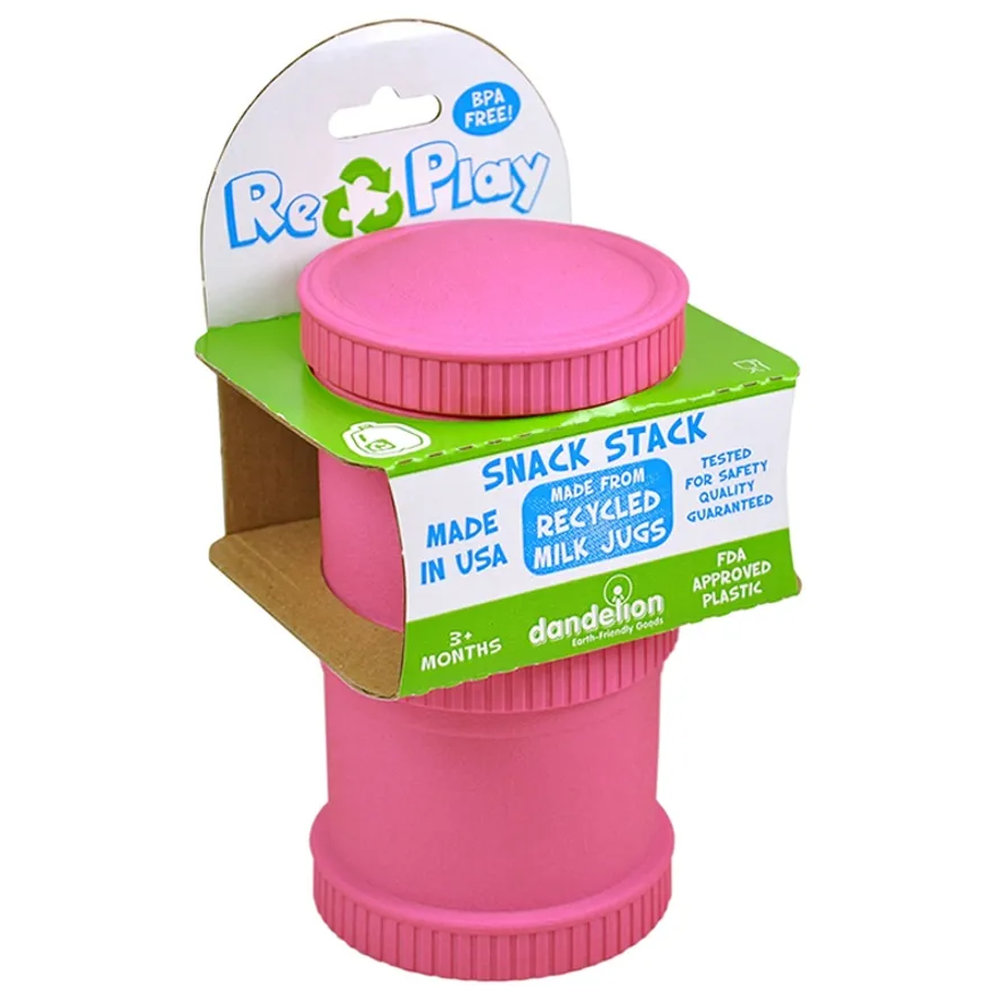 Re-Play Double Snack Stack - Bright Pink