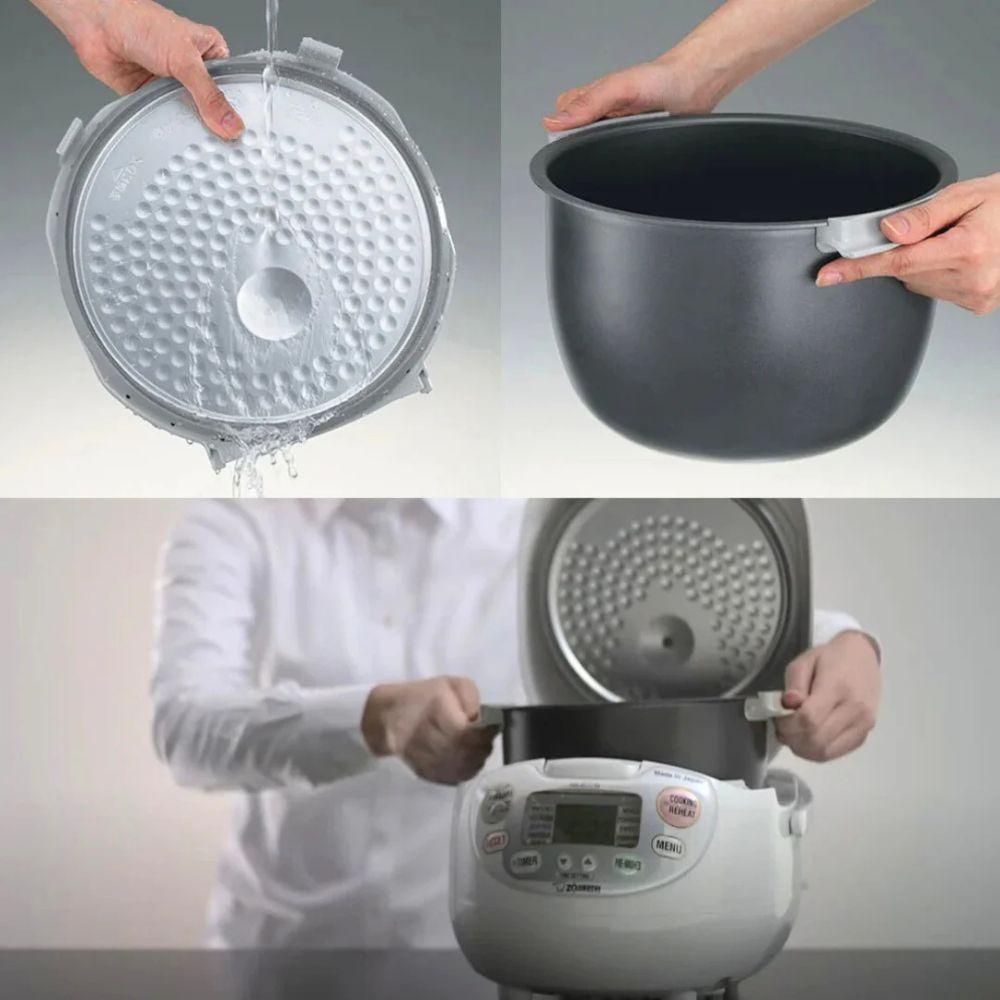Zojirushi - Electric Rice Cooker/Warmer - Premium White - 1 L