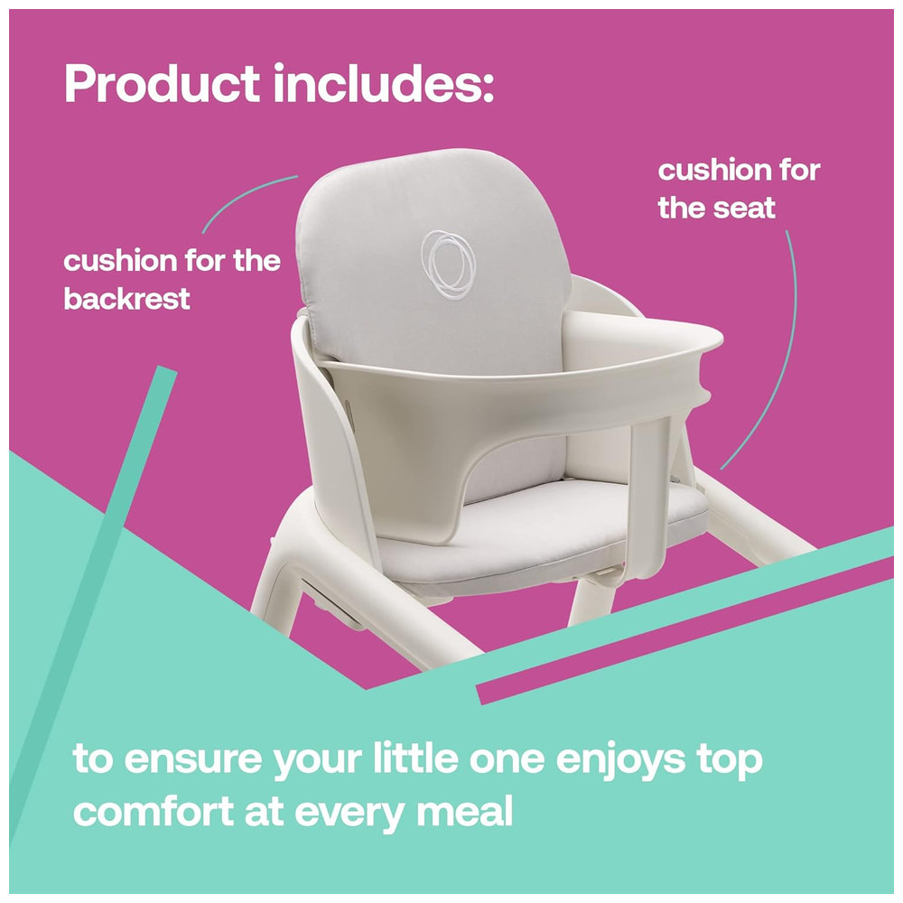 Bugaboo Giraffe High Chair Baby Pillow Set - Stormy Grey