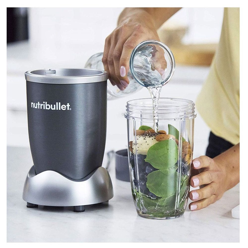 NutriBullet High Speed Blender 600W with 9pc Accessories- Grey