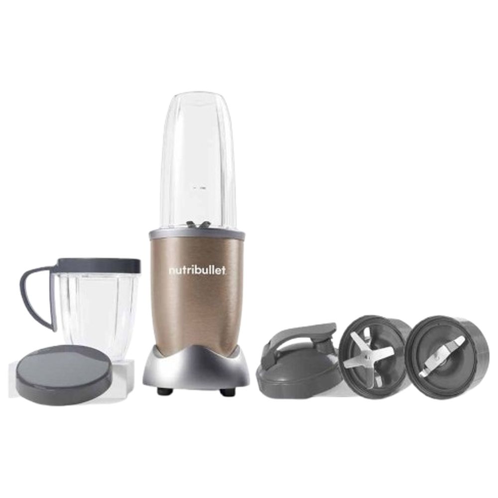 NutriBullet Pro 7-Piece Accessories High-Speed Blender 900W Copper Gold