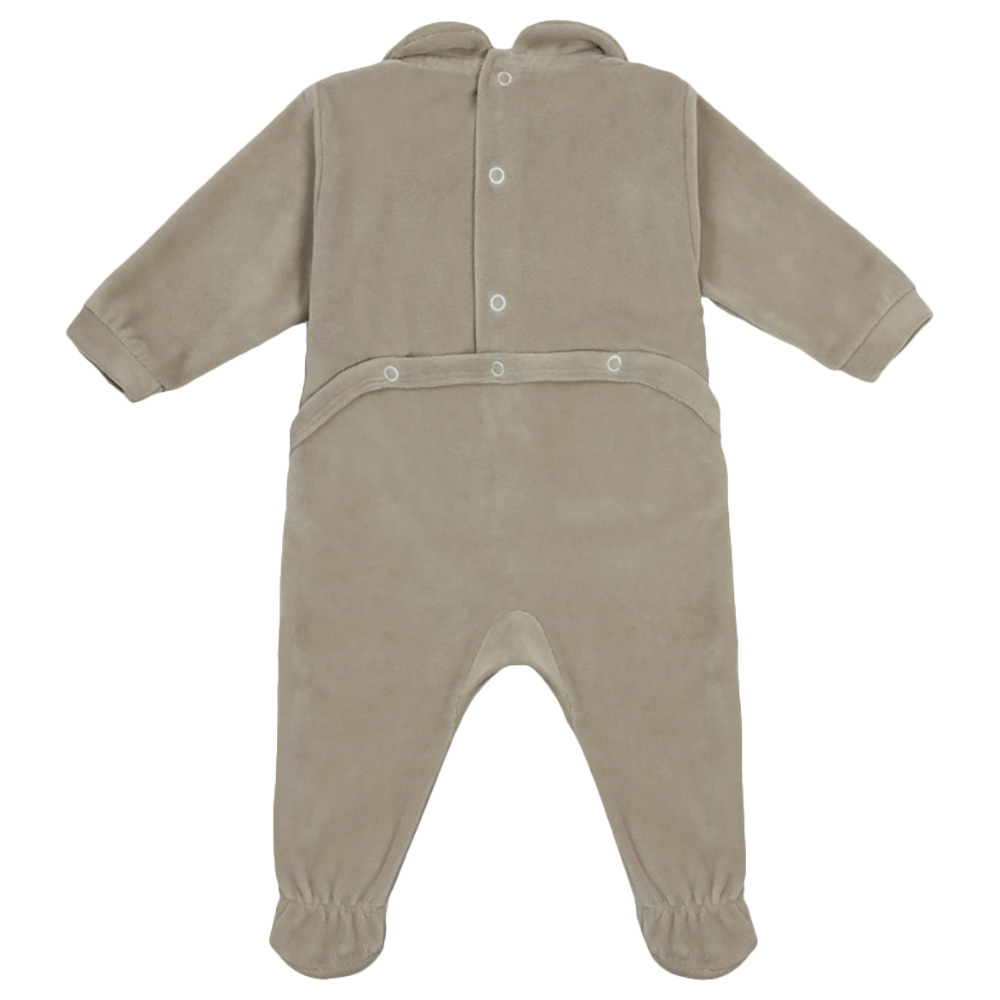 Jules & Juliette Angelic Baby Footed Sleepsuit - Beige