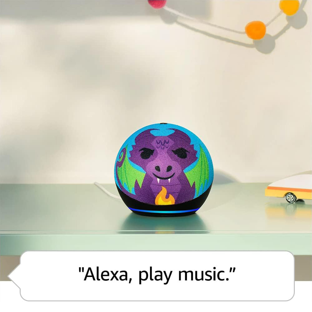 Amazon - Echo Dot Kids 5Th Generation Smart Speaker With Alexa - Dragon