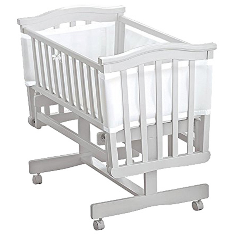 BreathableBaby - Airflow 4 Sided Mini Cot Liner - White