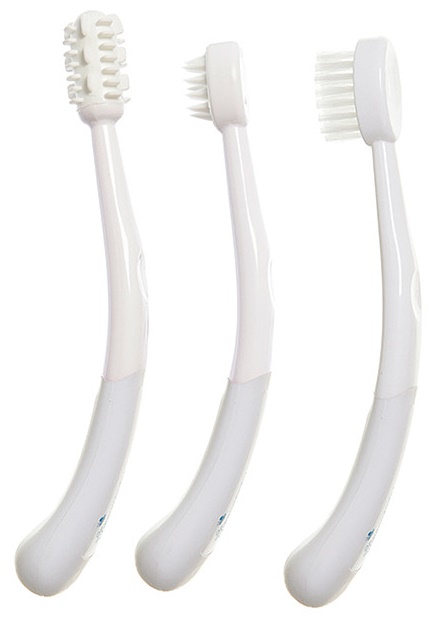 Dreambaby Toothbrush Set 3 Stage White