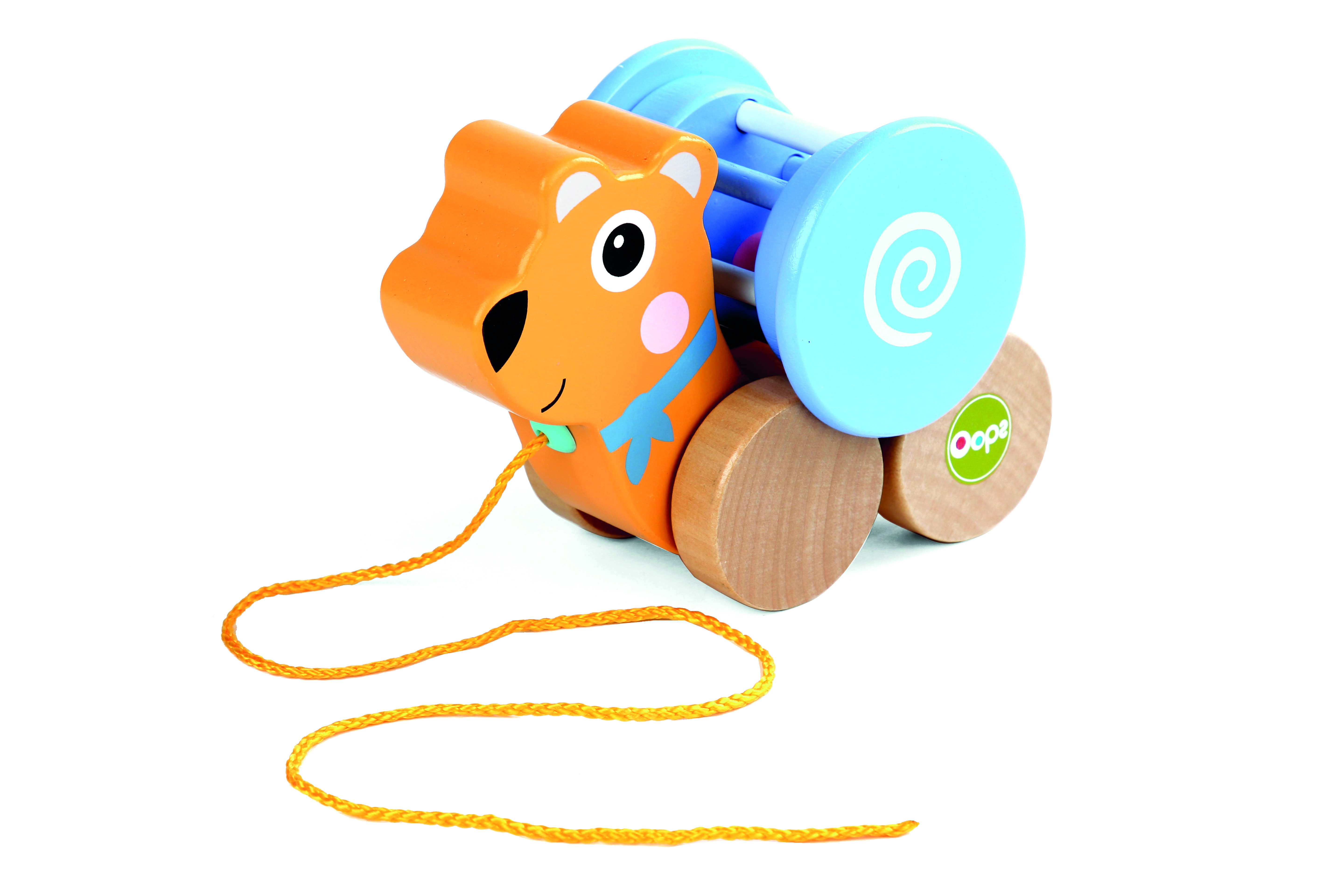Oops - Pull & Fun With Detachable Rotating Ball And Rattle - Bear