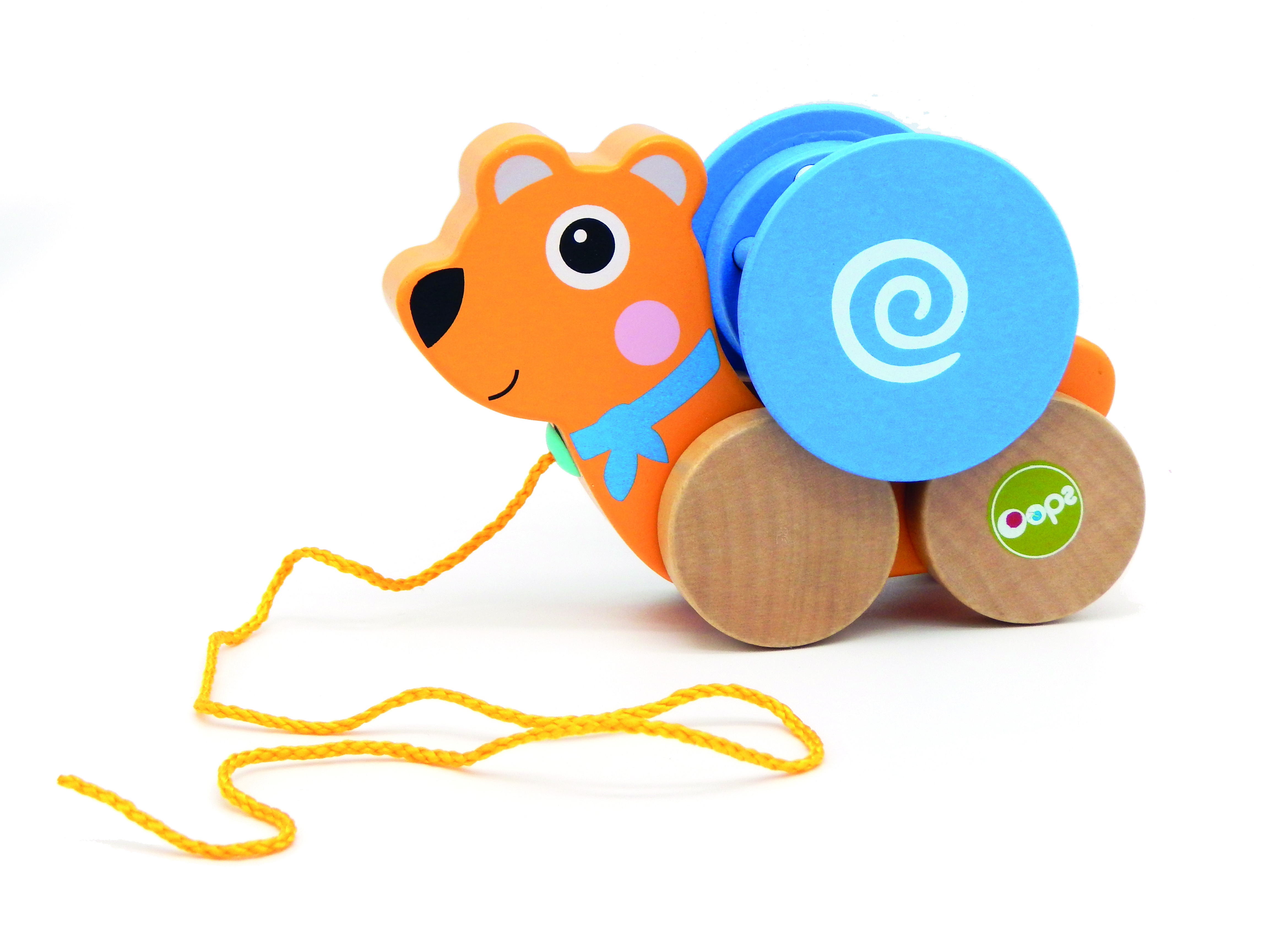 Oops - Pull & Fun With Detachable Rotating Ball And Rattle - Bear