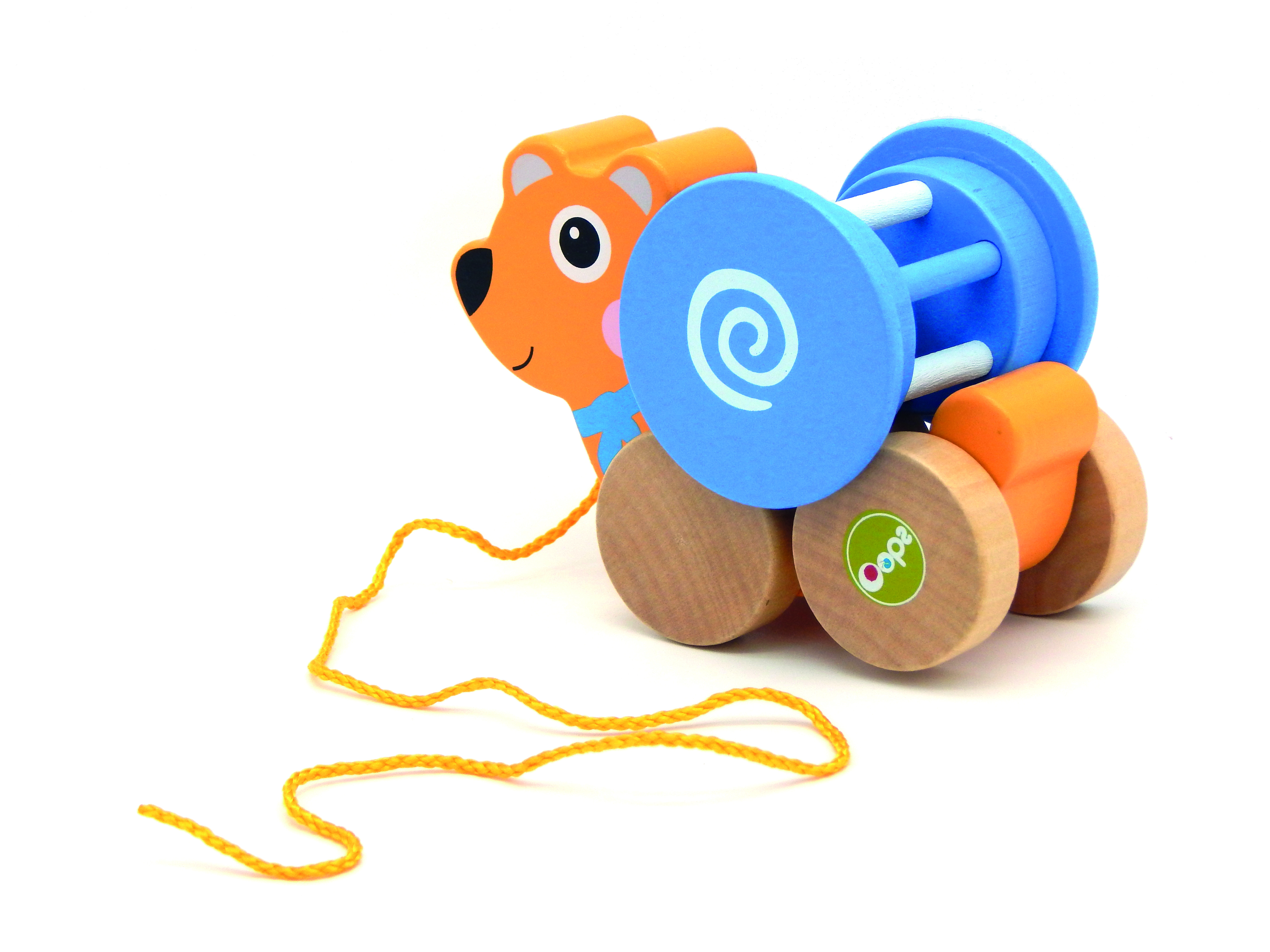 Oops - Pull & Fun With Detachable Rotating Ball And Rattle - Bear